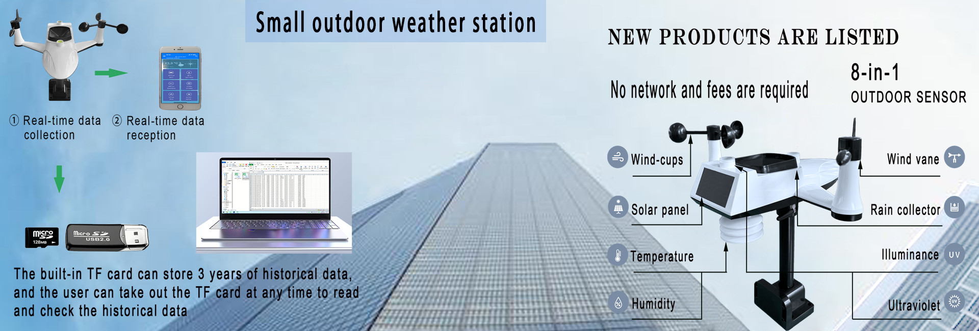 chất lượng Trạm thời tiết không dây nhà máy sản xuất